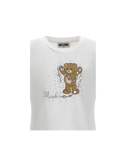 T-shirt, bambina, logata. MOSCHINO | HDO014 LBA4210101